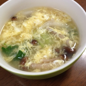 野菜たっぷりの、中華スープ♪(２)
